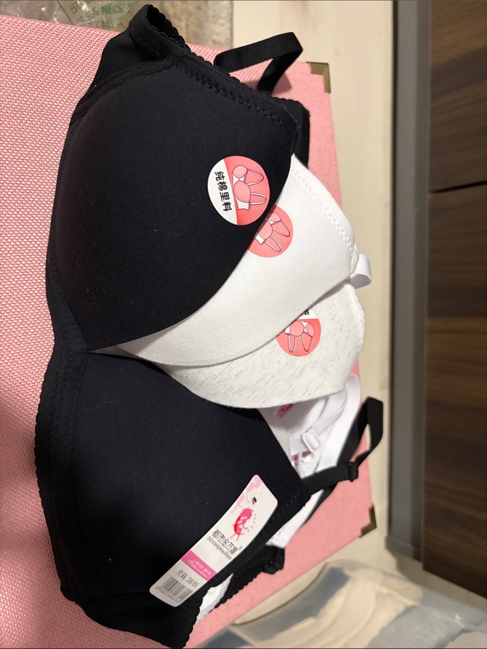 Kids Seamless Training Bras - Black & White